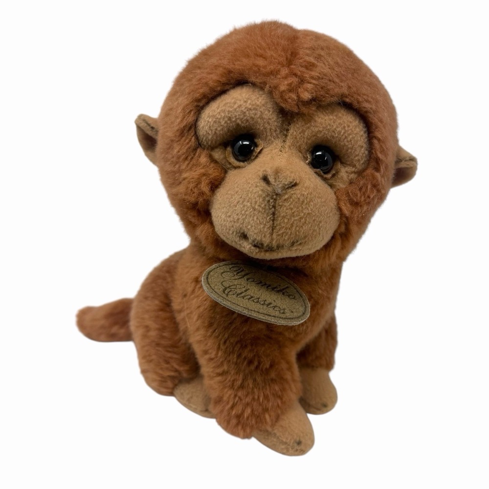 Russ Berrie Yomiko Classics Monkey Plush Brown Stuffed Animal Realistic Toy